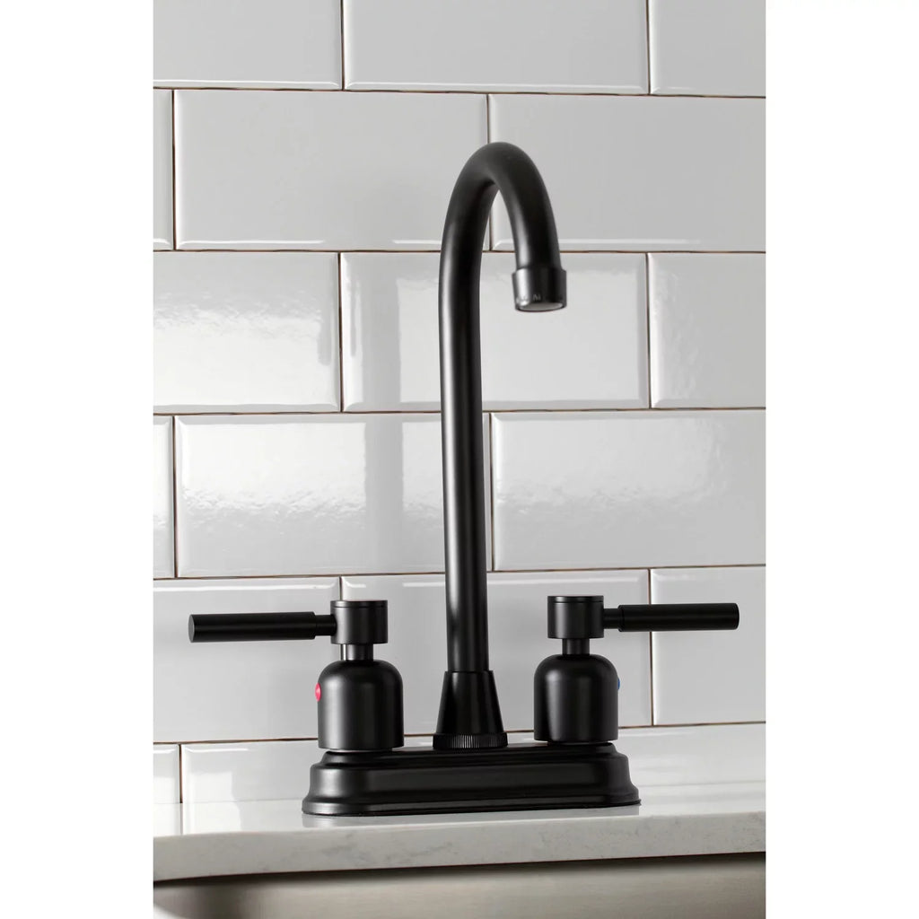 Matte Kingston Black Faucet, Bar Brass KB8490DL Concord