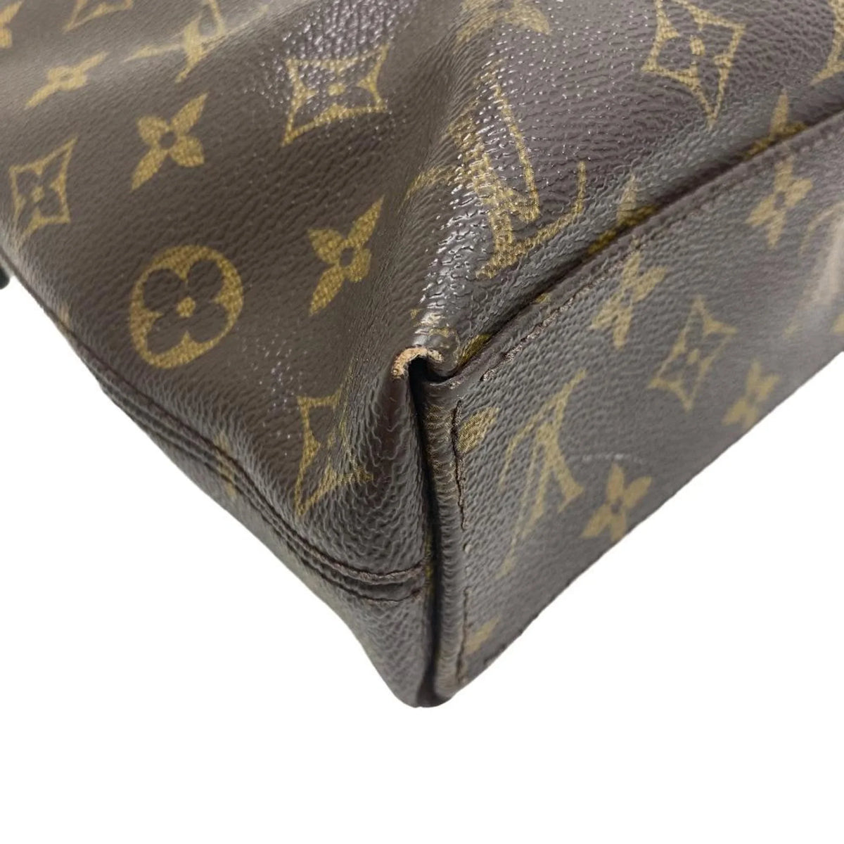 Porte M40868 Brown Pre-Owned Men's Z0006266 (Fair) LOUIS Bag Monogram Document Jour VUITTON