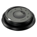 Dome - Lids (1000/Carton) 16ELBLK Dart Black Cappuccino Plastic Sipper