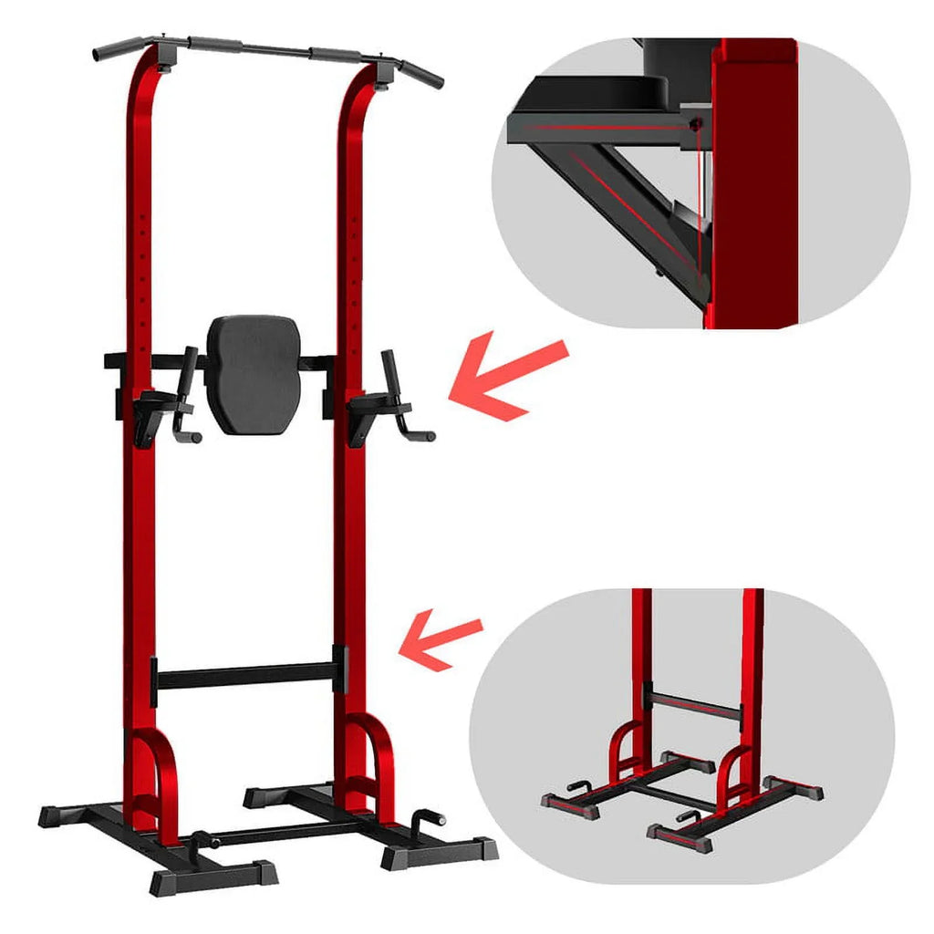 Strength Up Gym Training Pull Stand for Station Workout Bar Equipment，Red