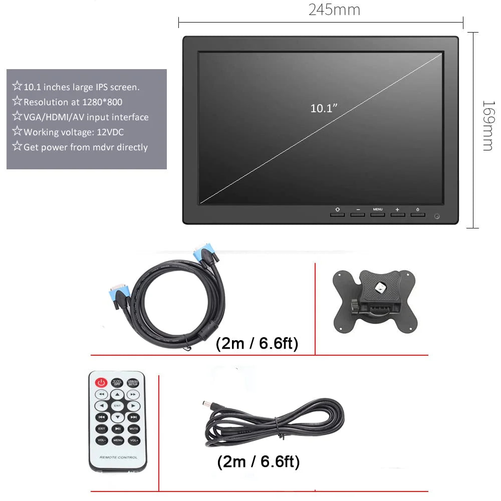 Phone DVR Mobile Car DVR PC with Large Angle HD Video Backup GPS Truck/RV/Bus on Monitor Vehicle AHD MDVR Car Screen System JOINLGO Remote 8-CH 1080P Camera Recorder Mini Cameras for WiFi 4G 10" View