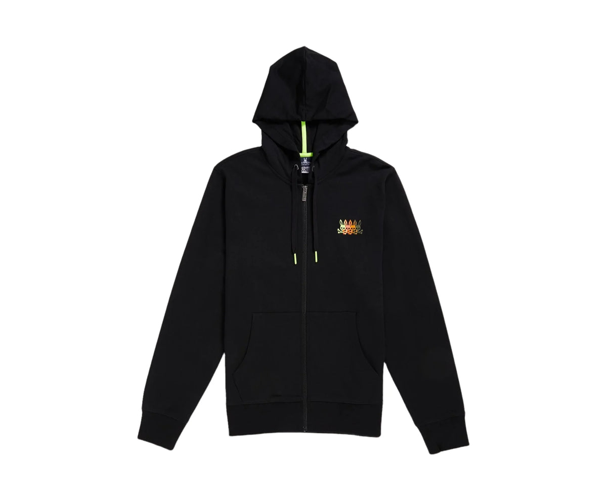 Full Men's Psycho Bunny Cortlandt Zip HoodieBlackM BunnyPsycho