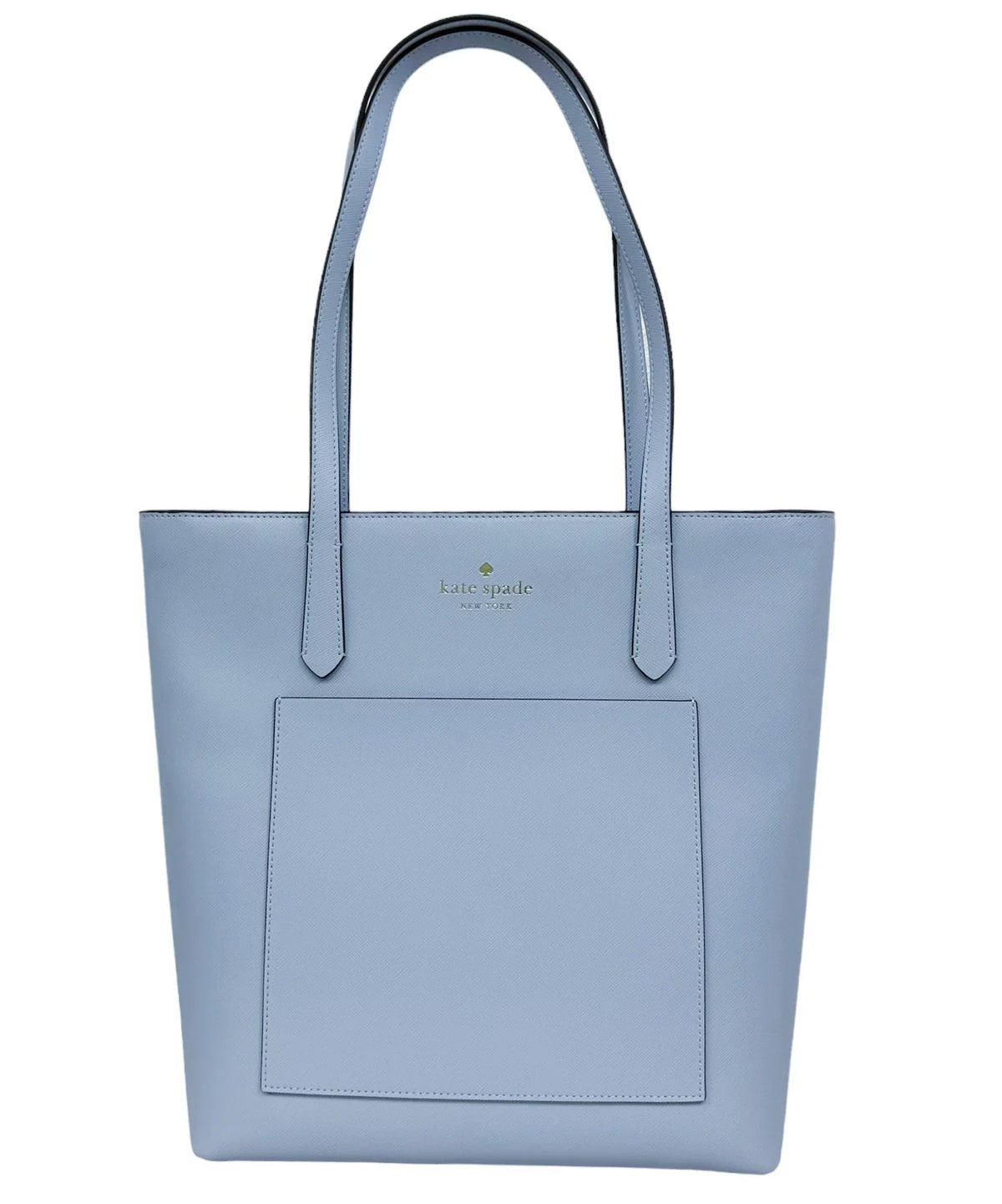Kate Saffiano Front Blue PVC Daily Hydrangea Tote Pocket K8662 Spade Bag Pale