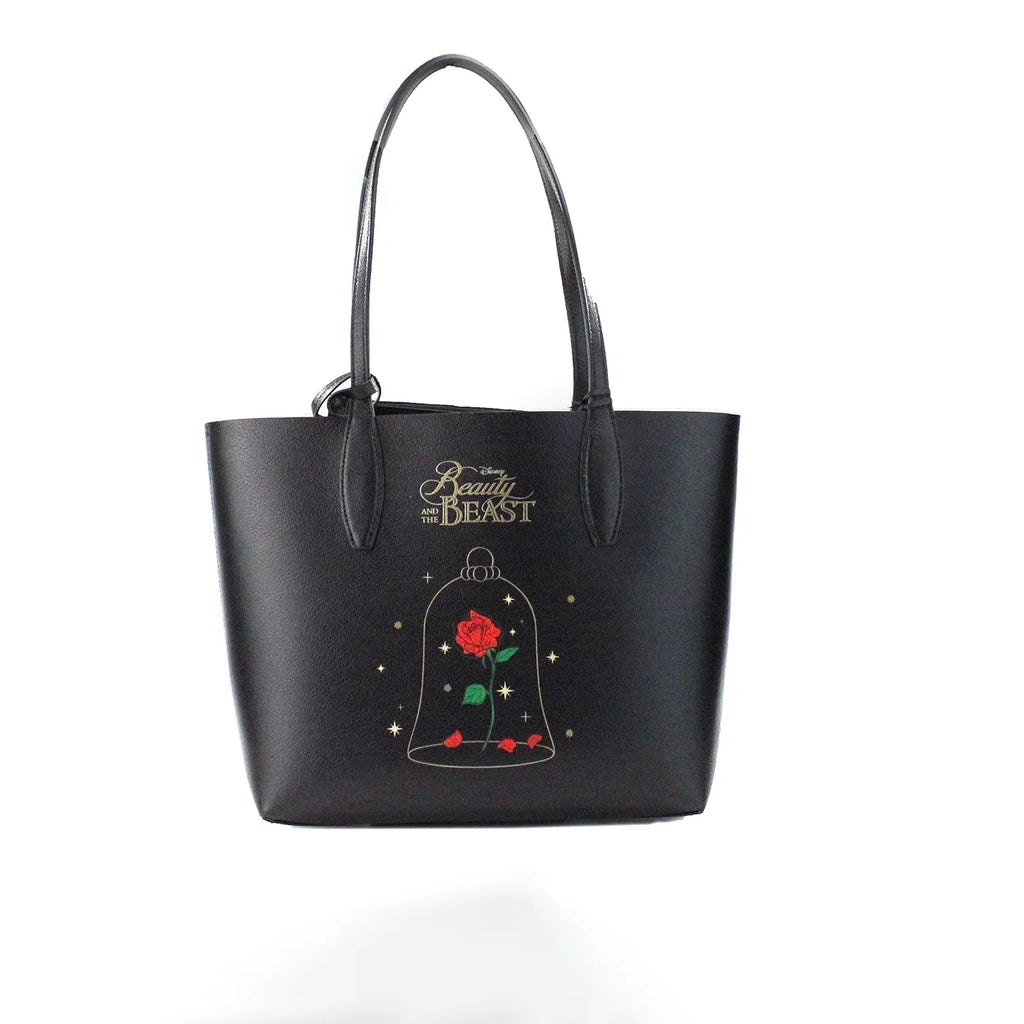 Disney The Leather Tote Kate Spade Beast X And Beauty Handbag Small Reversible