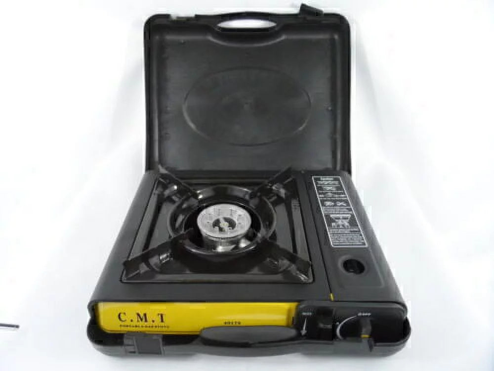 Single Portable Tabletop Gas Stove Case Hard Stove Burner Camping w/