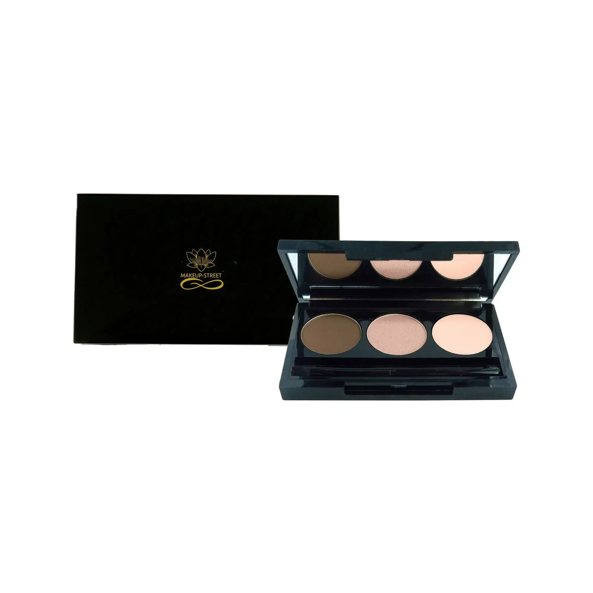 Colors - Free Brow Makeup-Street Paraben Texture Hazel Matte Palette Eye Pro Vegan 3 6.2g