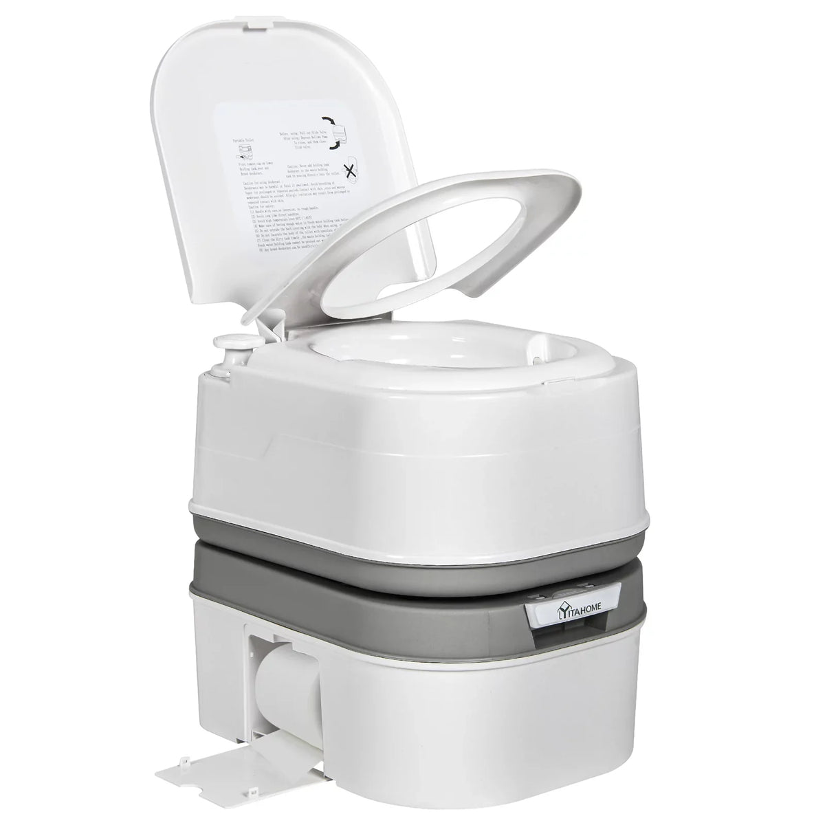 DWVO with Camping Spout Rotating RV 6.34 Portable Toilet Outdoor Level Potty RV Gallon Toilet, Porta Indicator, ,