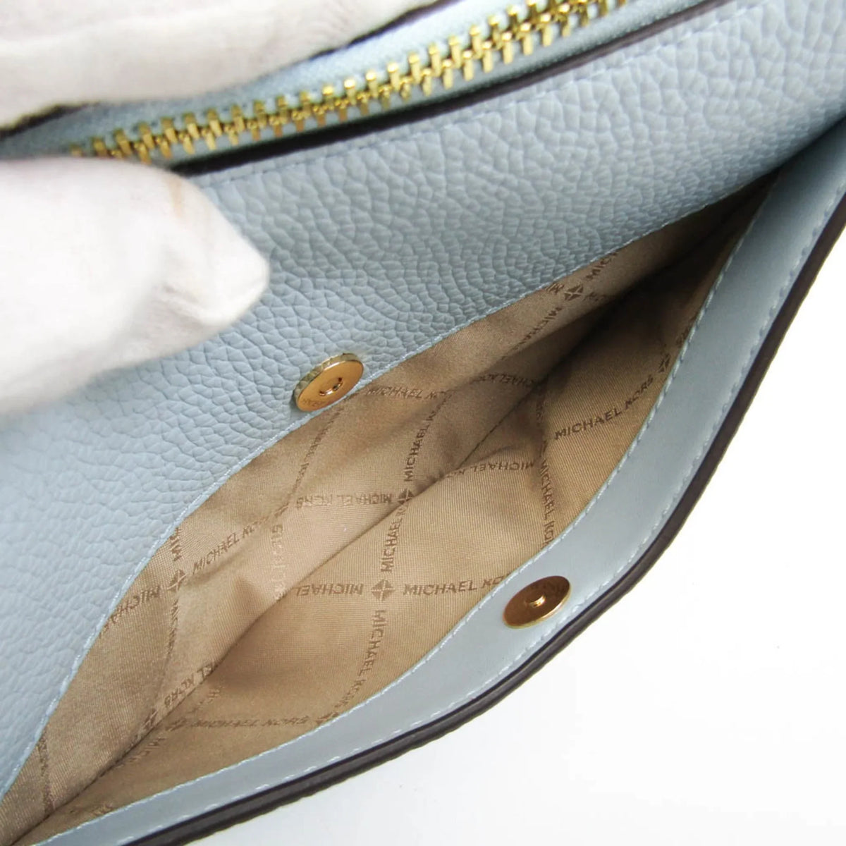 Blue (Good) Leather Kors Michael 35R3G4DC5L Shoulder Bag Pre-Owned Women's DOVER Light