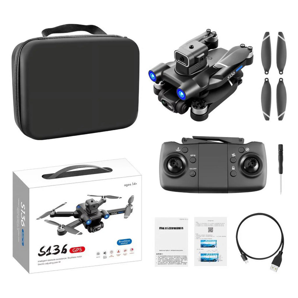 photos adjustment of 4K electric directions, brushless S136 avoid remote aircraft and to high-definition to all obstacles UAV camera in GPS take control aerial