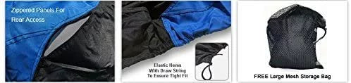 '- - Includes 2001-2002 Protect Straps Color All Bag Fit Ski Trailerable STS Jet Storage Sun! Weatherproof from Cover Trailer for Weather & & - Blue/Black Custom Kawasaki - Contour Rain 900