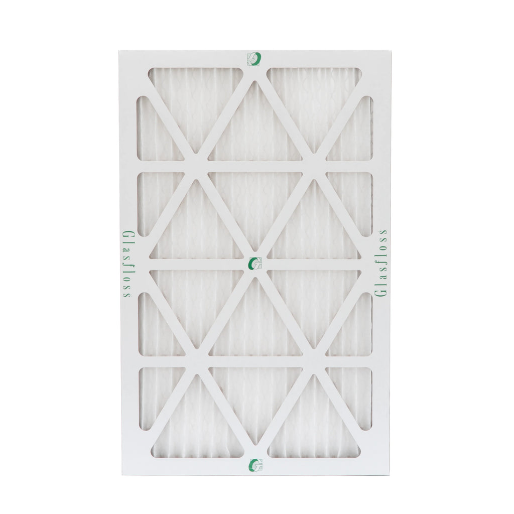 24-1/2 Actual 10 Filters 16x25x1 Air 6 7/8 Pack MERV by x x of 15-1/2 Pleated Glasfloss. Size:
