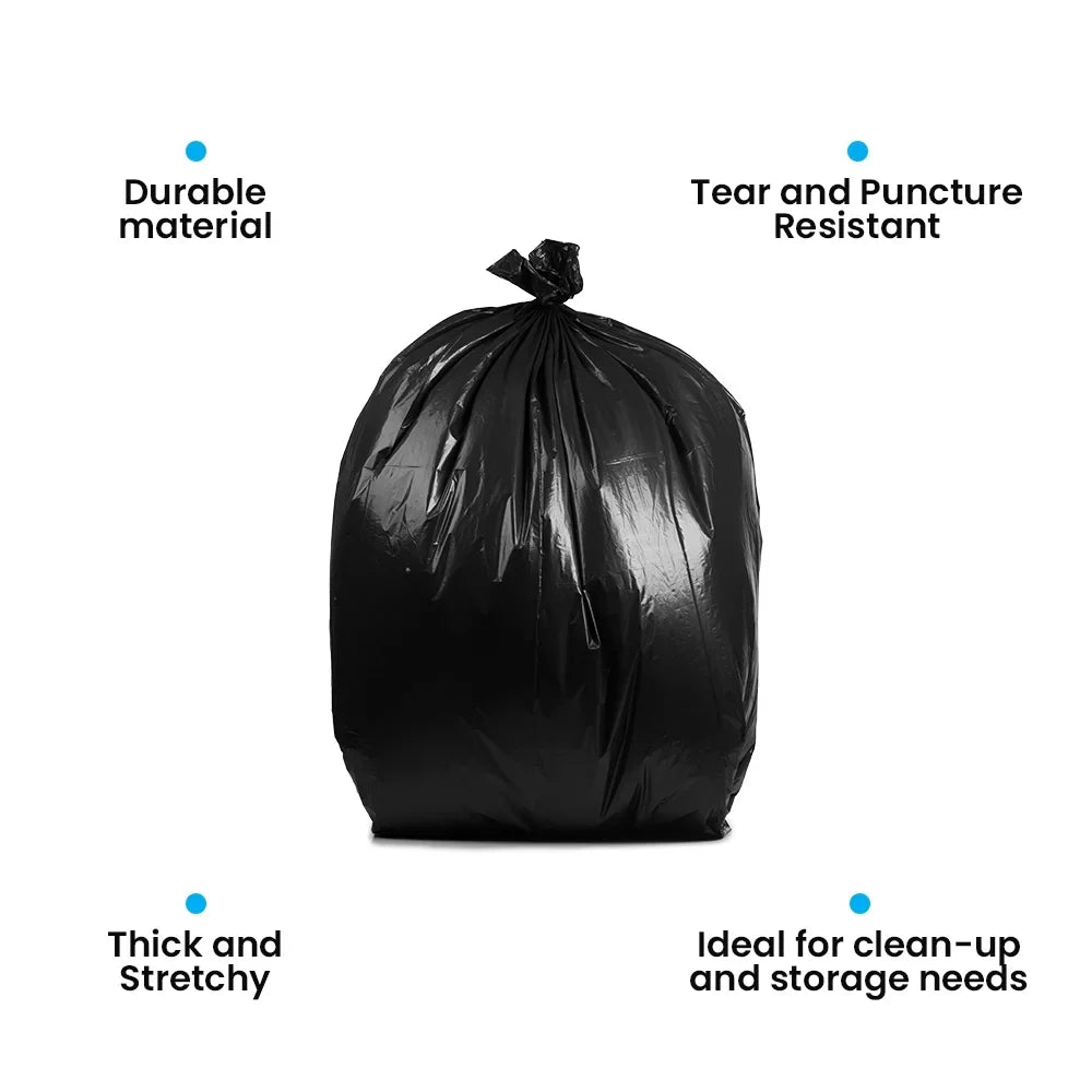 Gallon, Can 33x48, PlasticMill Bags/Case, / Trash Garbage 1.5 MIL, Black, Liners. 100 42 Bags