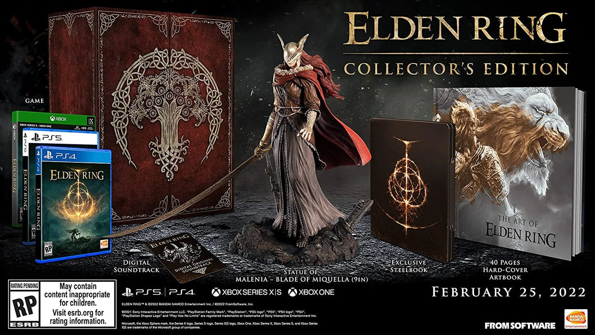 Xbox Collector's 5 Xbox Ring 4, Elden PlayStation X,S, PlayStation Bandai Series Edition, One, Namco,