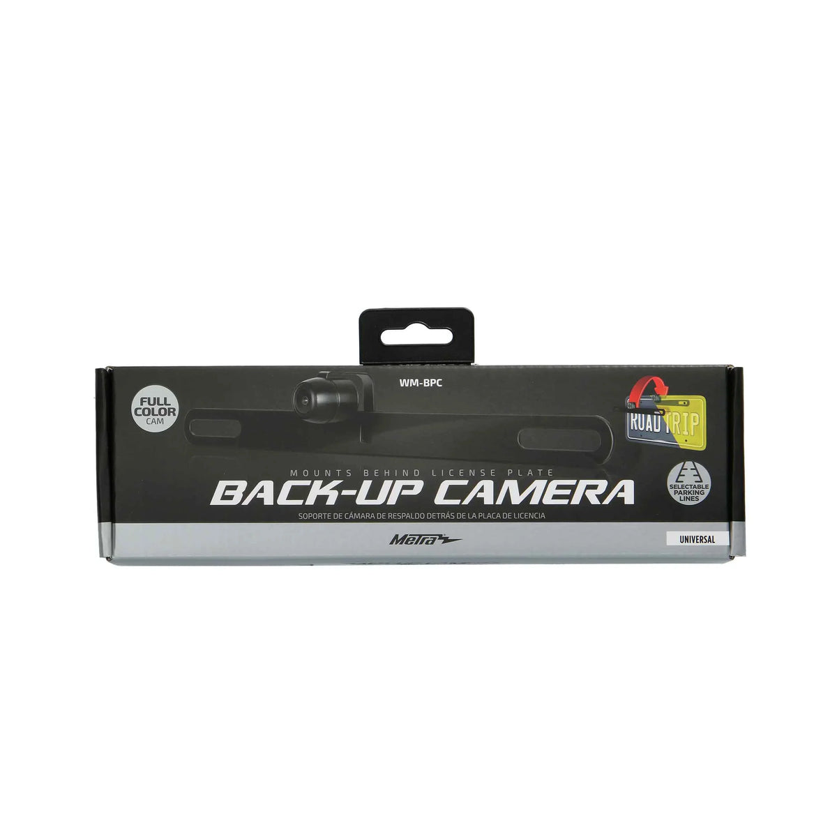 with Lines Metra WM-BPC Plate Backup Parking License Camera