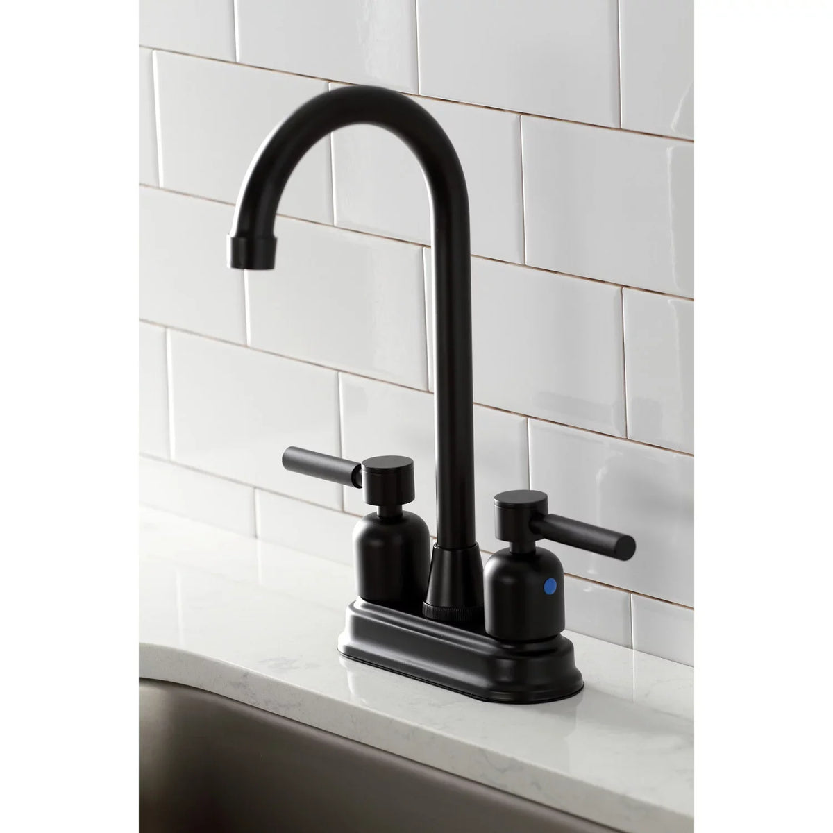 Matte Kingston Black Faucet, Bar Brass KB8490DL Concord