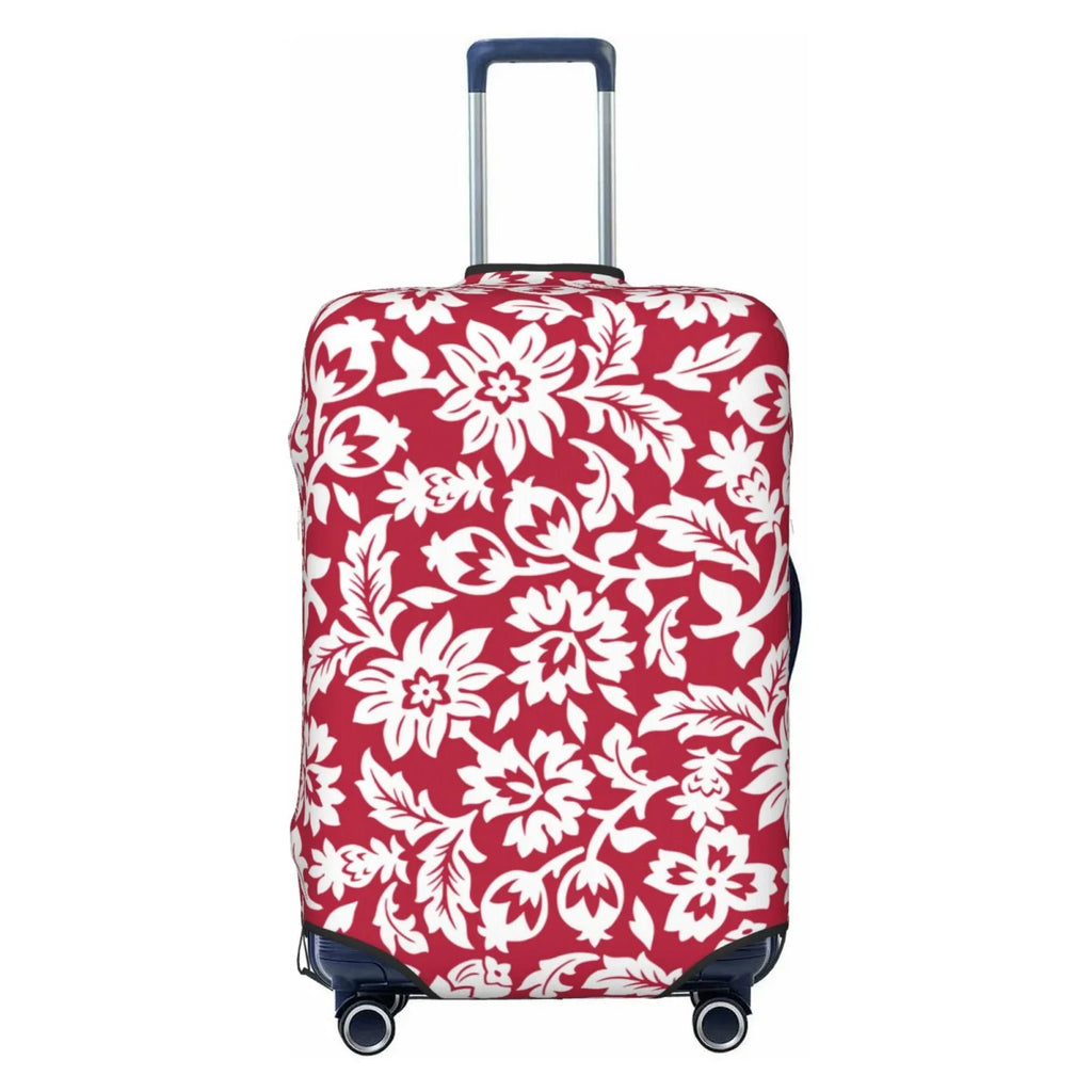 Bingfone Luggage Suitcase Inch Anti-Scratch Luggage Cover 18-32 Cover Fits Washable Protector Suitcase Flowers Red Cover
