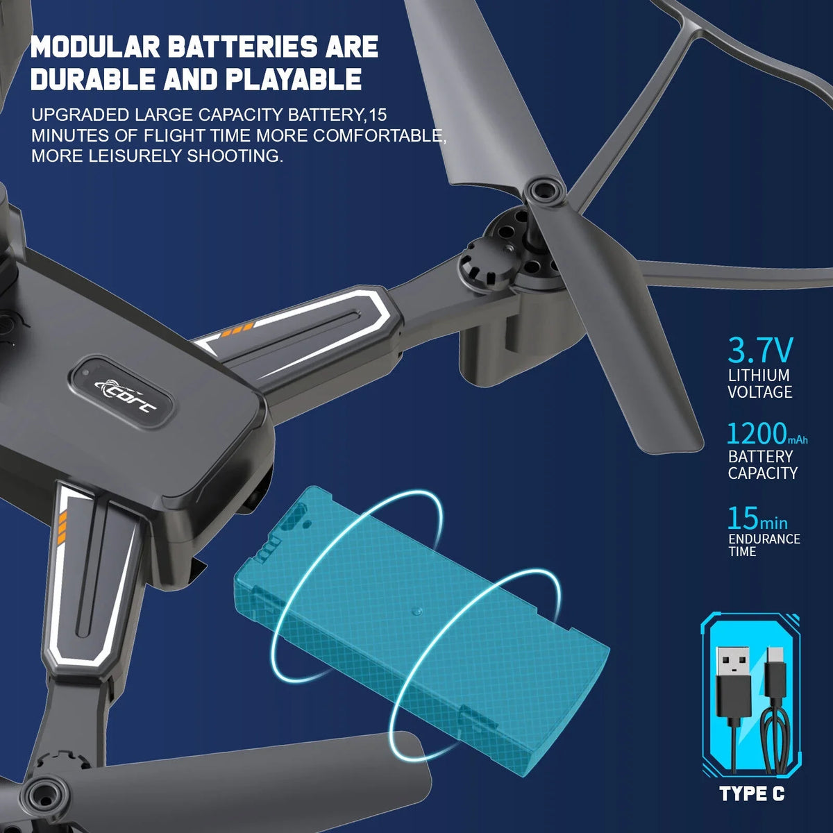 HD 4K with Camera Quadcopter Design Avoidance JLLOM Dual Foldable and Technology Drone Obstacle -