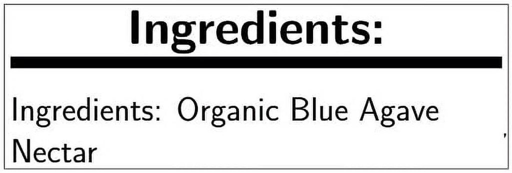Wholesome Gallon 5 Sweetener, 1 -- Blue Organic Each. Agave
