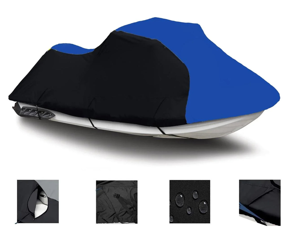 / Trailerable 2003 Jet 600 BLUE FX140 HEAVY-DUTY, 2004 FX for 2005 2002 140 Ski Compatible PWC Cover Yamaha DENIER BLACK