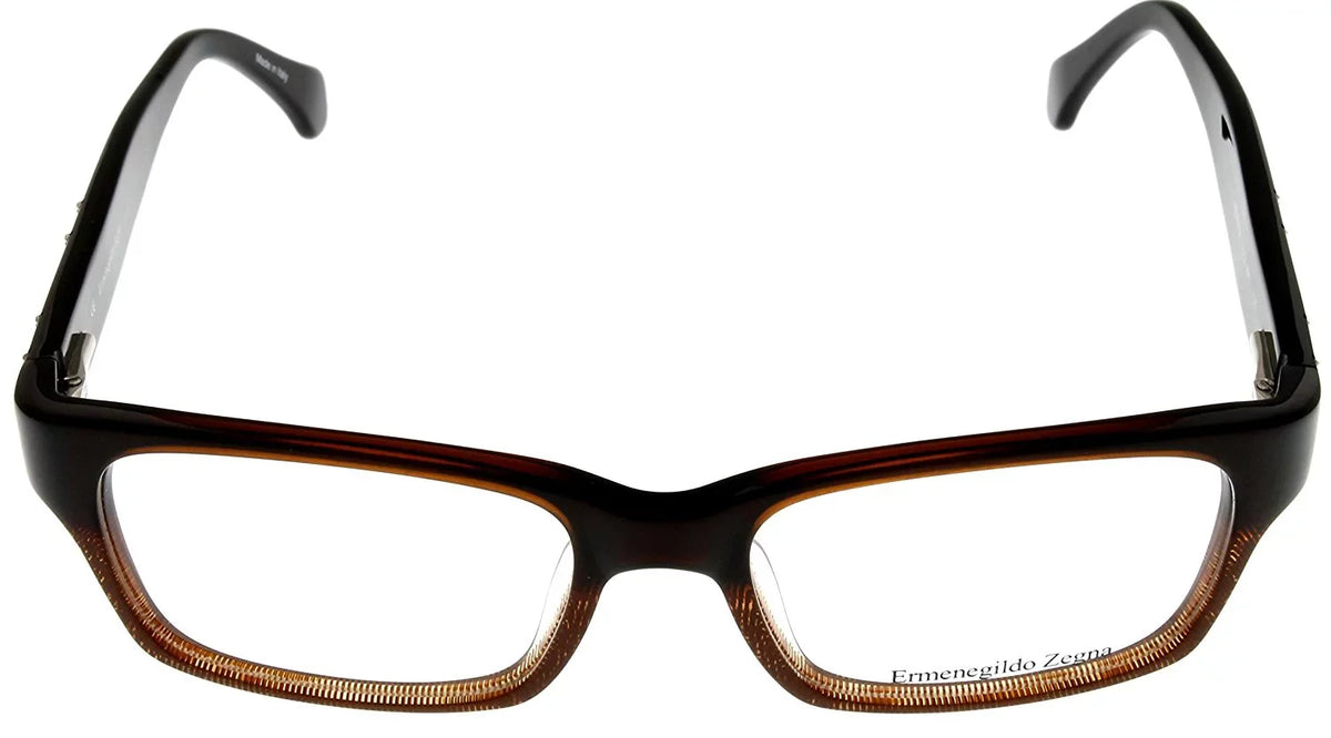 Prescription Zegna Frames Gunmetal Lens/ Size: Rectangular 55-17-135 Satin Unisex Ermenegildo VZ3134M Temple: Eyeglasses 0627 Bridge/