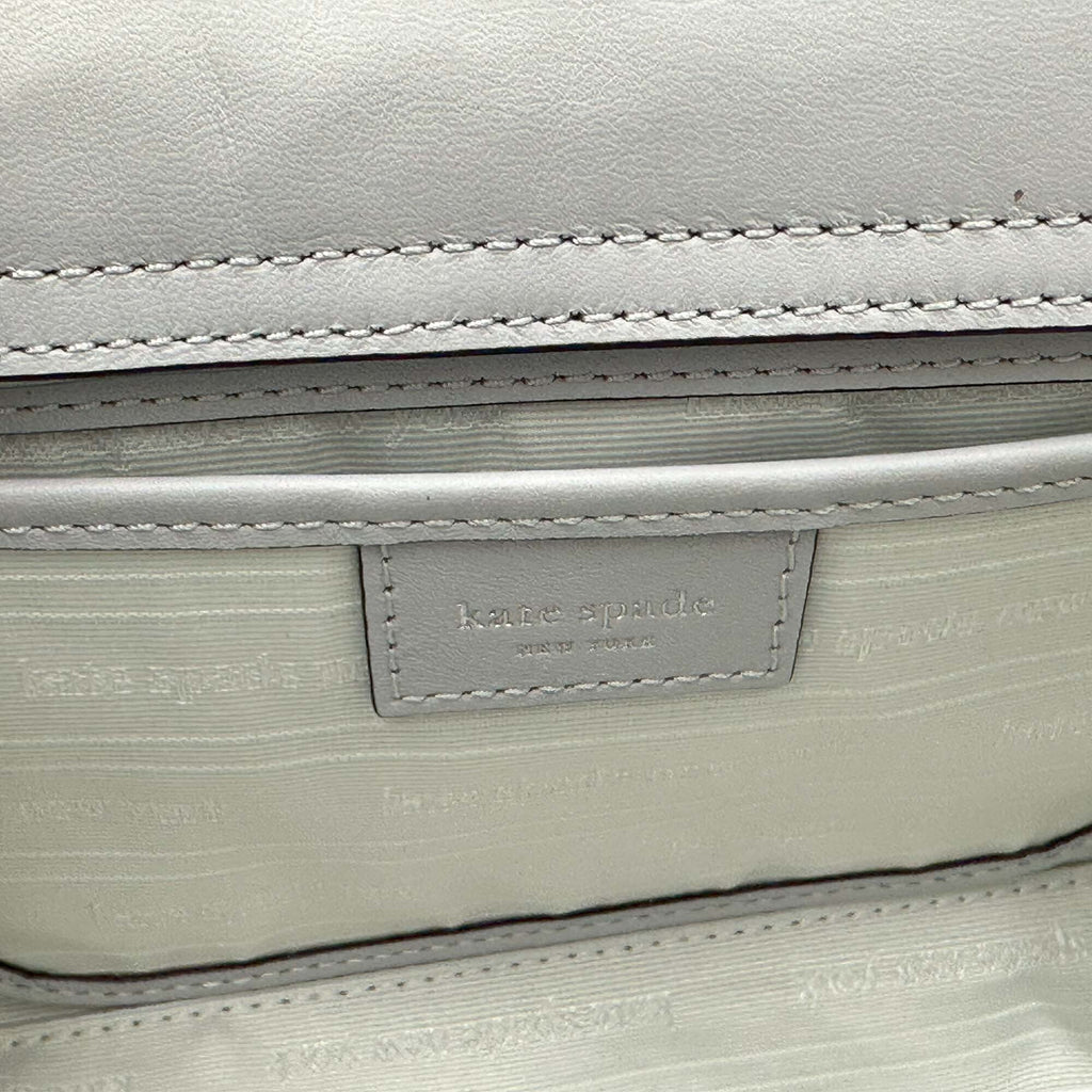 Kate Grey Fabric Platinum - Sam Spade Embellished Mini Icon Tote Crystal