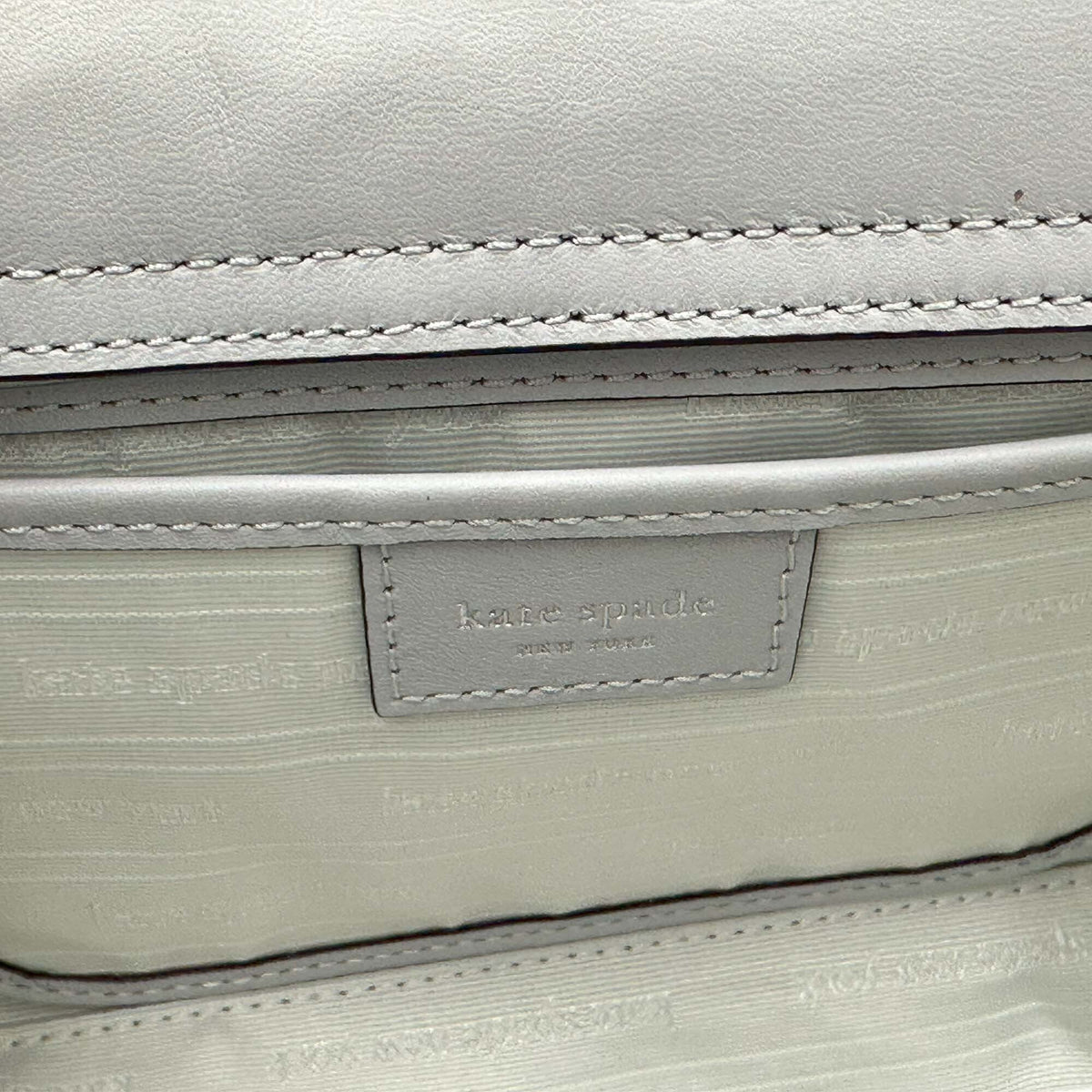 Kate Grey Fabric Platinum - Sam Spade Embellished Mini Icon Tote Crystal