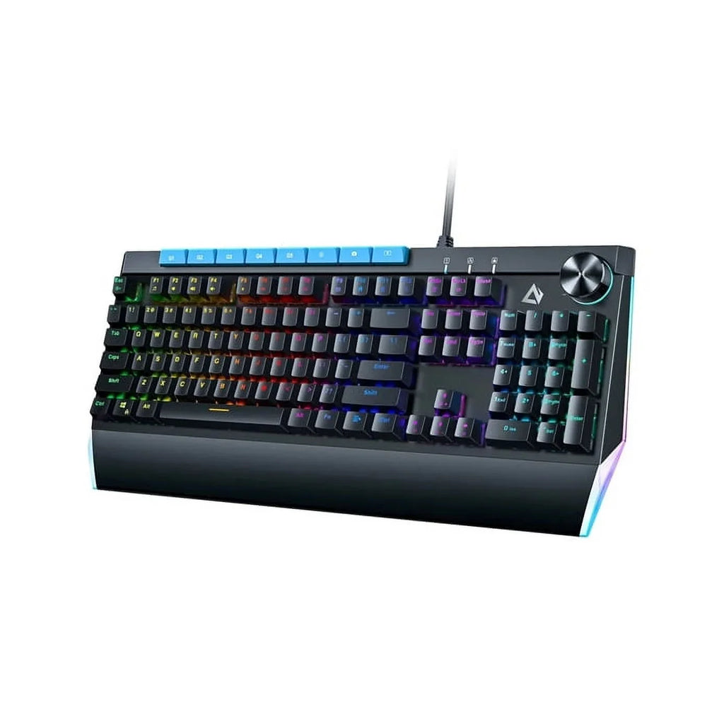 Blue KMG17 Button AUKEY Mechanical Volume Control 104key Keyboard with Switches