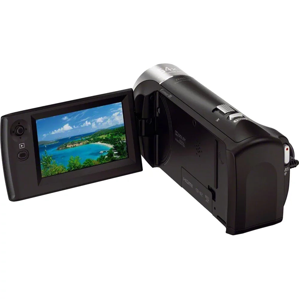 Charger Case Tripod HDMI Travel HD and Micro Video Battery Cable Memory HDRCX405 Camcorder Card More Handycam Recording SD Spare Bundle Sony 32GB Mini with