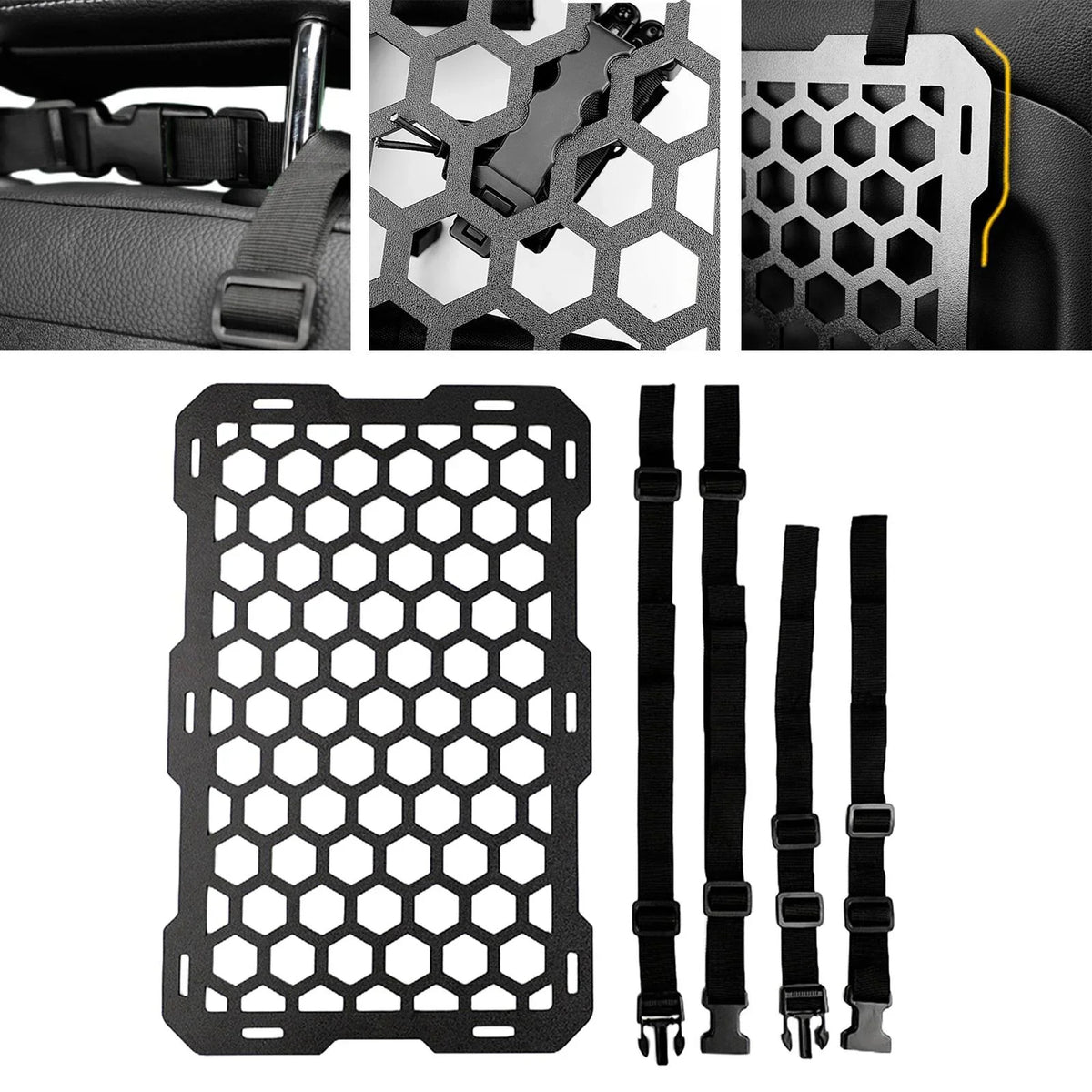 Panel Vehicles Interior Organizer Molle Car Durable Seat for Panel Accessories Back Seat Automotive AMLESO Auto Attachments for