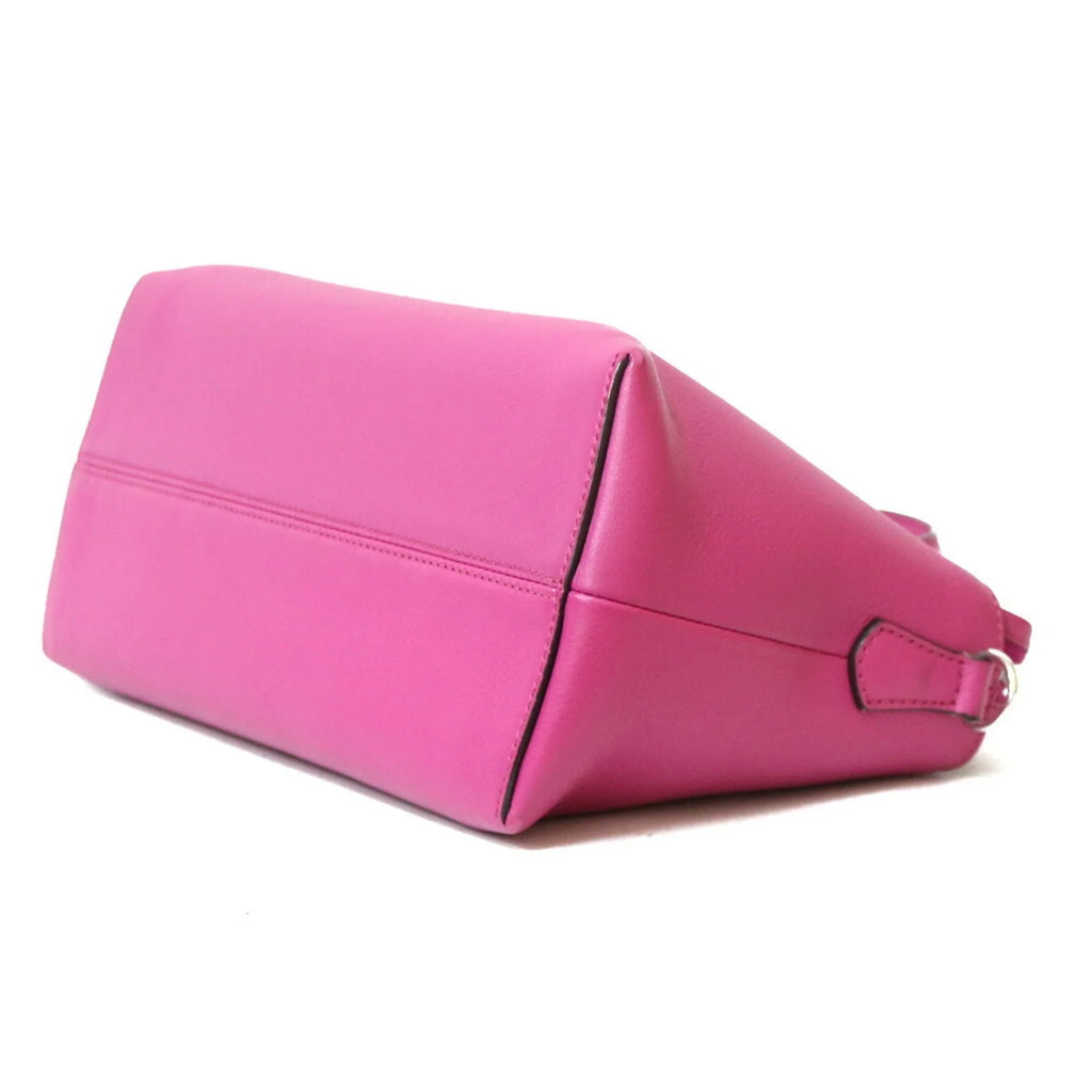 (Fair) Visaway Women's Pink Leather Pre-Owned Shoulder Fendi Bag FENDI