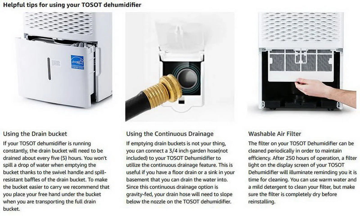 Dehumidifier Energy 4500 Quiet Sq Super TOSOT Star (OPEN DI66 Pint 50 Ft BOX)