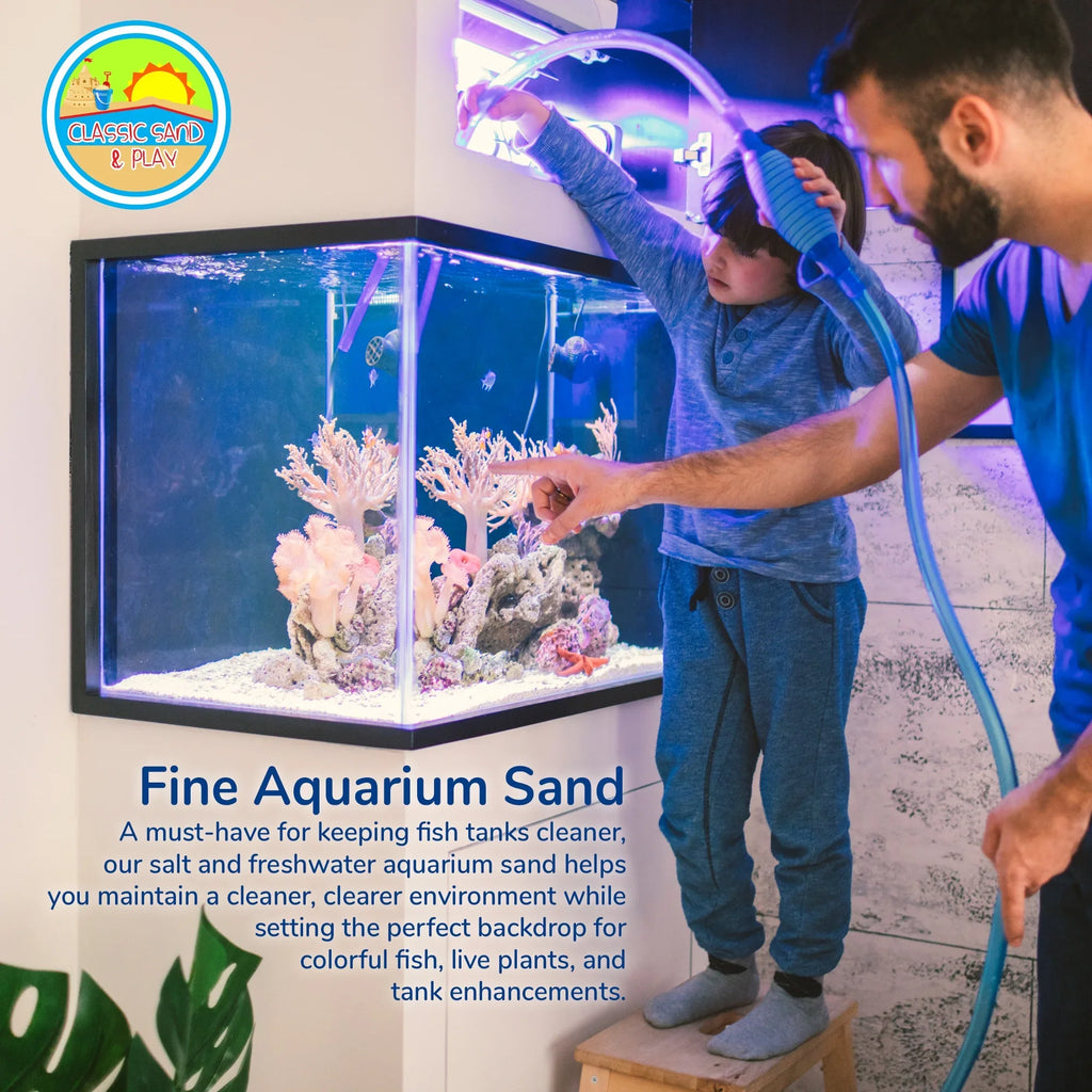 SAND PLAY lb. Sand Tanks, Natural Aquarium and CLASSIC Orange Freshwater for Saltwater 40 &