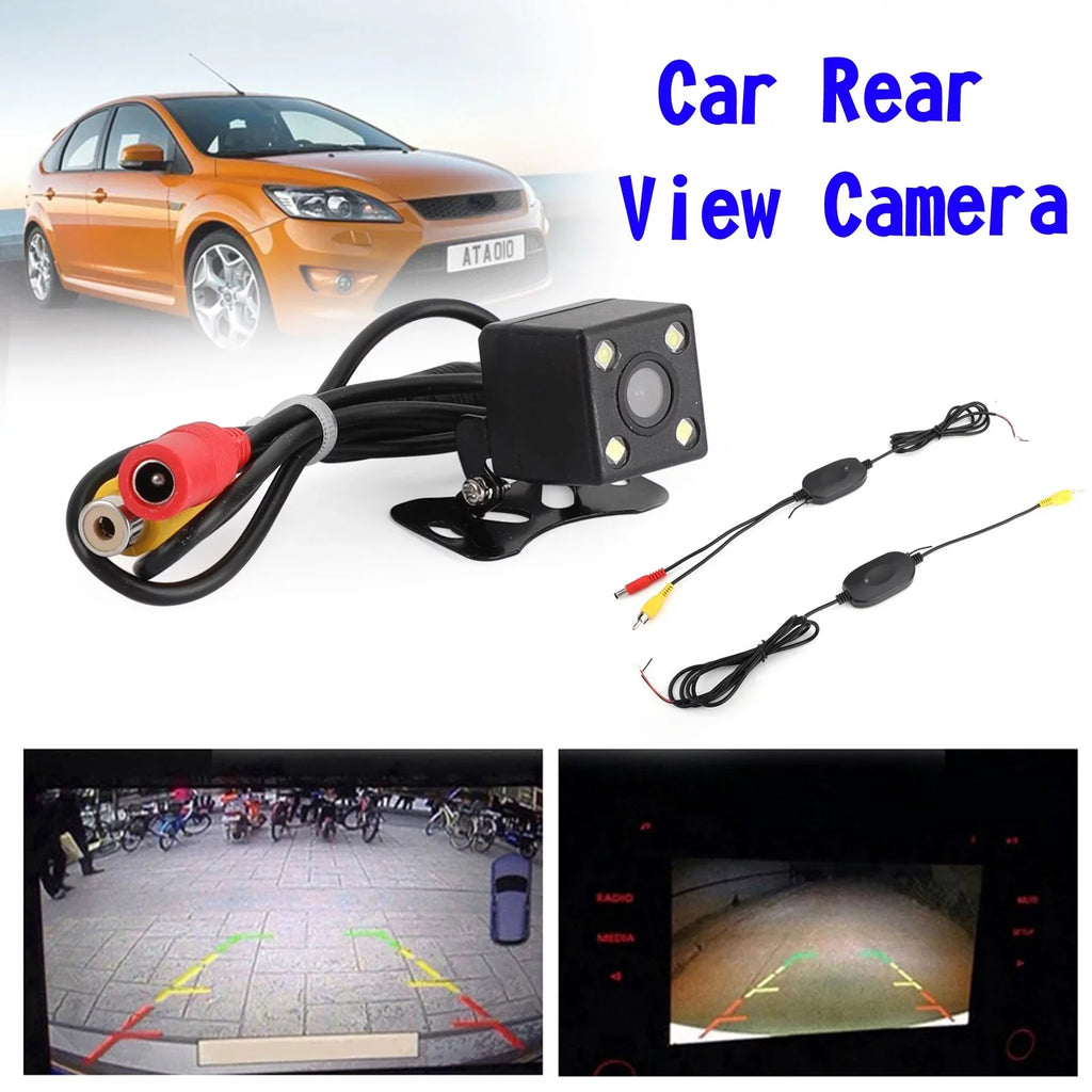 LED Night CMOS View Reverse View Rear Backup 170° 4 Car Wireless Camera