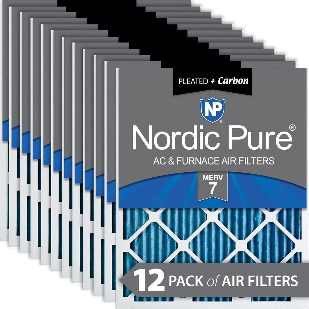 Pleated 10x24x1 Nordic Filters Pack Plus Air MERV Pure 12 7 Carbon