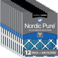 Pleated 10x24x1 Nordic Filters Pack Plus Air MERV Pure 12 7 Carbon