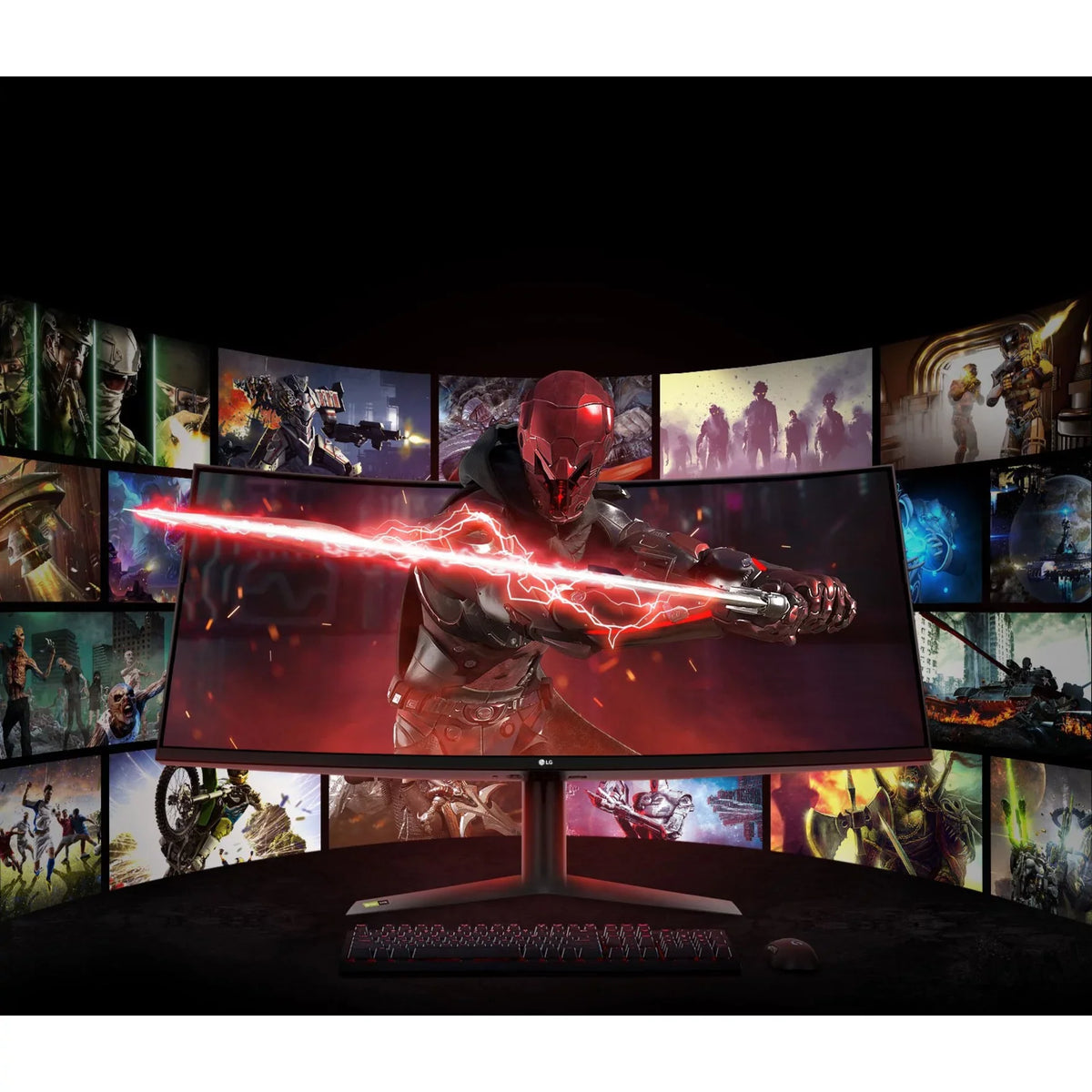 37.5" UltraGear 1ms (160Hz (3840 38GN95B-B LG IPS 144Hz Gaming DisplayHDR 1600) Nano Curved 600, G-Sync QHD NVIDIA Overclock), x Compatibility Monitor