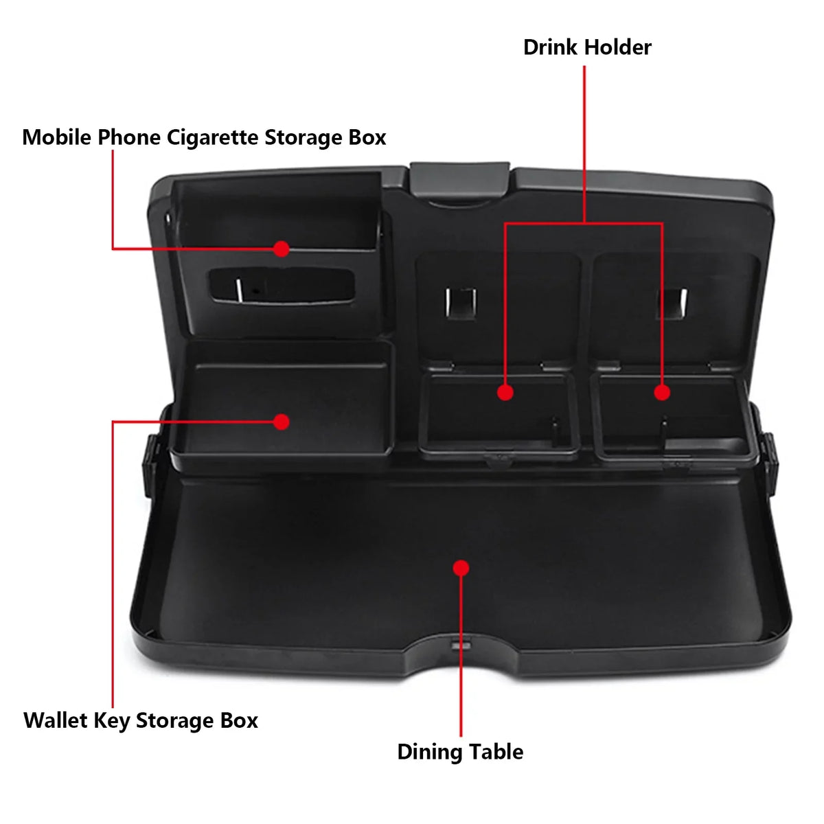 Organizer Table Auto And Table Car Dining Seat And Car Table Backseat Car Work Portable Back Food Tray Drink Foldable Food Tray