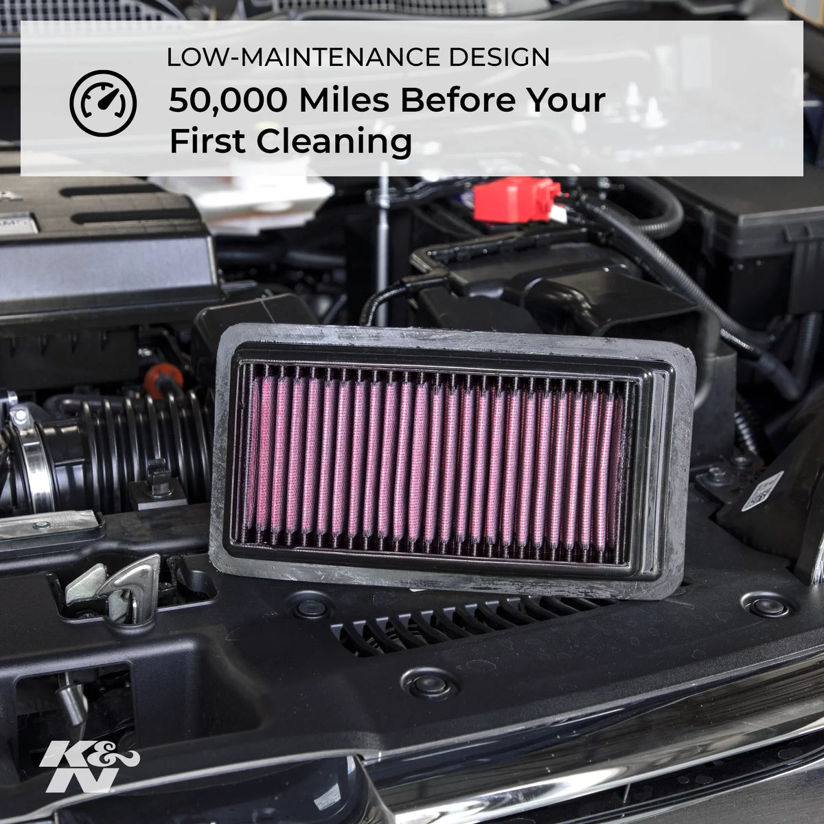 Chrysler Filter: Pacifica, Filter: 2017-2019 Air Washable, Engine High 33-5061 Premium, Performance, Replacement K&N