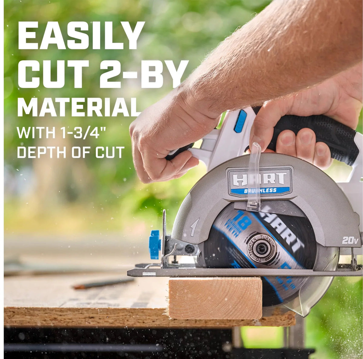 Battery-Powered Brushless Compact 5-1/2-inch Saw Not Circular (Battery HART 20-Volt Included)