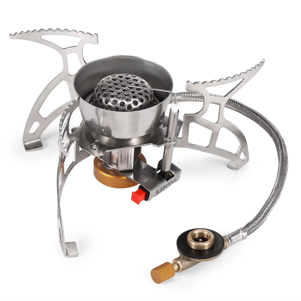 Stove, Windproof Cooking Adventures Portable Outdoor for Backpacking Lixada Stove