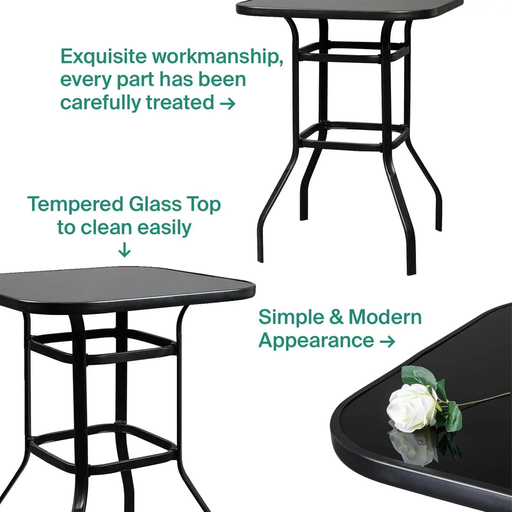 Shape Table Poolside Gianna For Glass Decor Squire Bar Bistro Porch