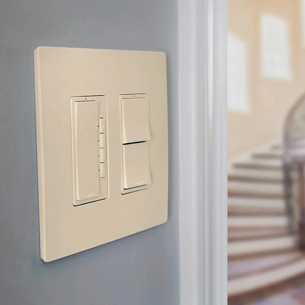 Legrand Seymour Pass Switch, Radiant & 6 - Single-Pole Quantity Almond 2 Light 15A, RCD11LACC6