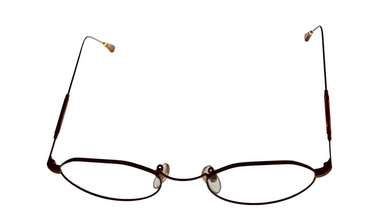 Bob Mackie Antique BM777 Oval Mens 47mm Tortoise Frame Eyewear Gold
