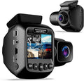 Dash Box 1080p Cam 2” BLACK Max LCD Mini Camera Rexing - 128GB Open W202 Front/Cabin Dual