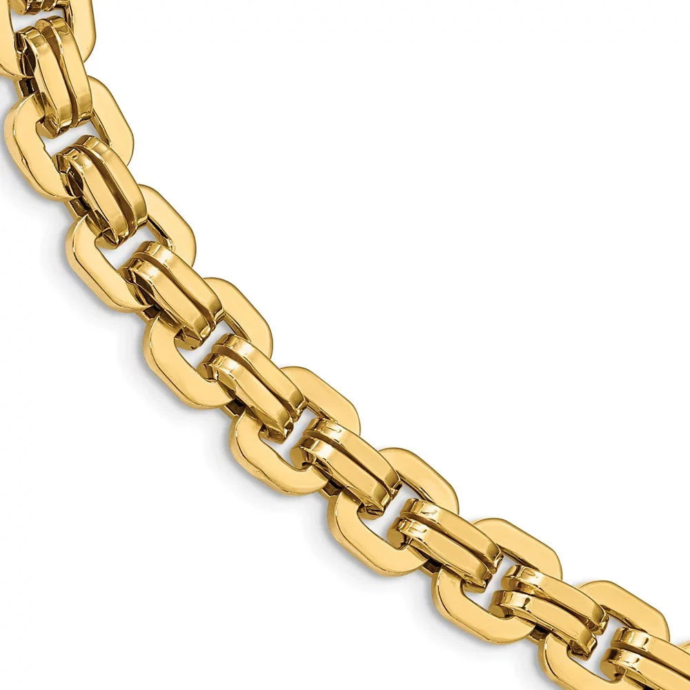 Bracelets Fancy 14k Link Yellow Gold Men's