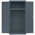 Wardrobe Charcoal Adjustable x 24"D with Cabinet Series x 72"H, Elite Shelf, 36"W