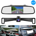 Camera System HD 4.3inch Car License Rear Parking Plate Reverse View Backup Monitor