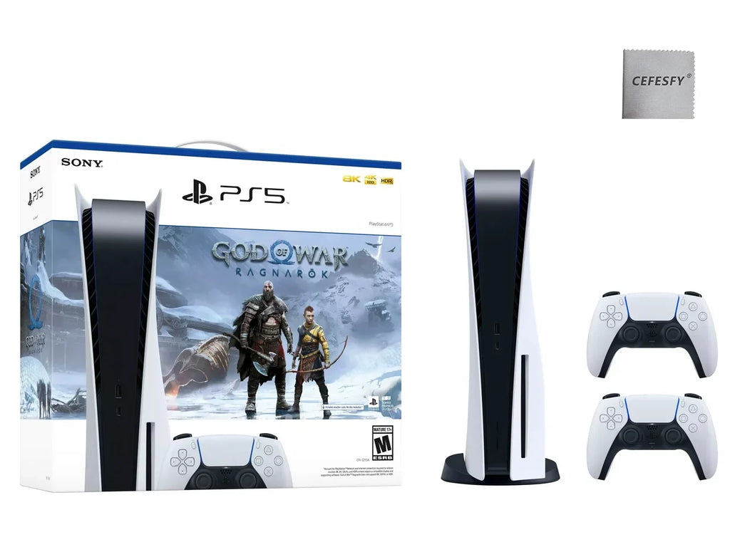 Additional Controller, Game Ragnarök War Cefesfy Video – God (Disc of an Edition) Bundle PlayStation_PS5 5 DualSense –and Console