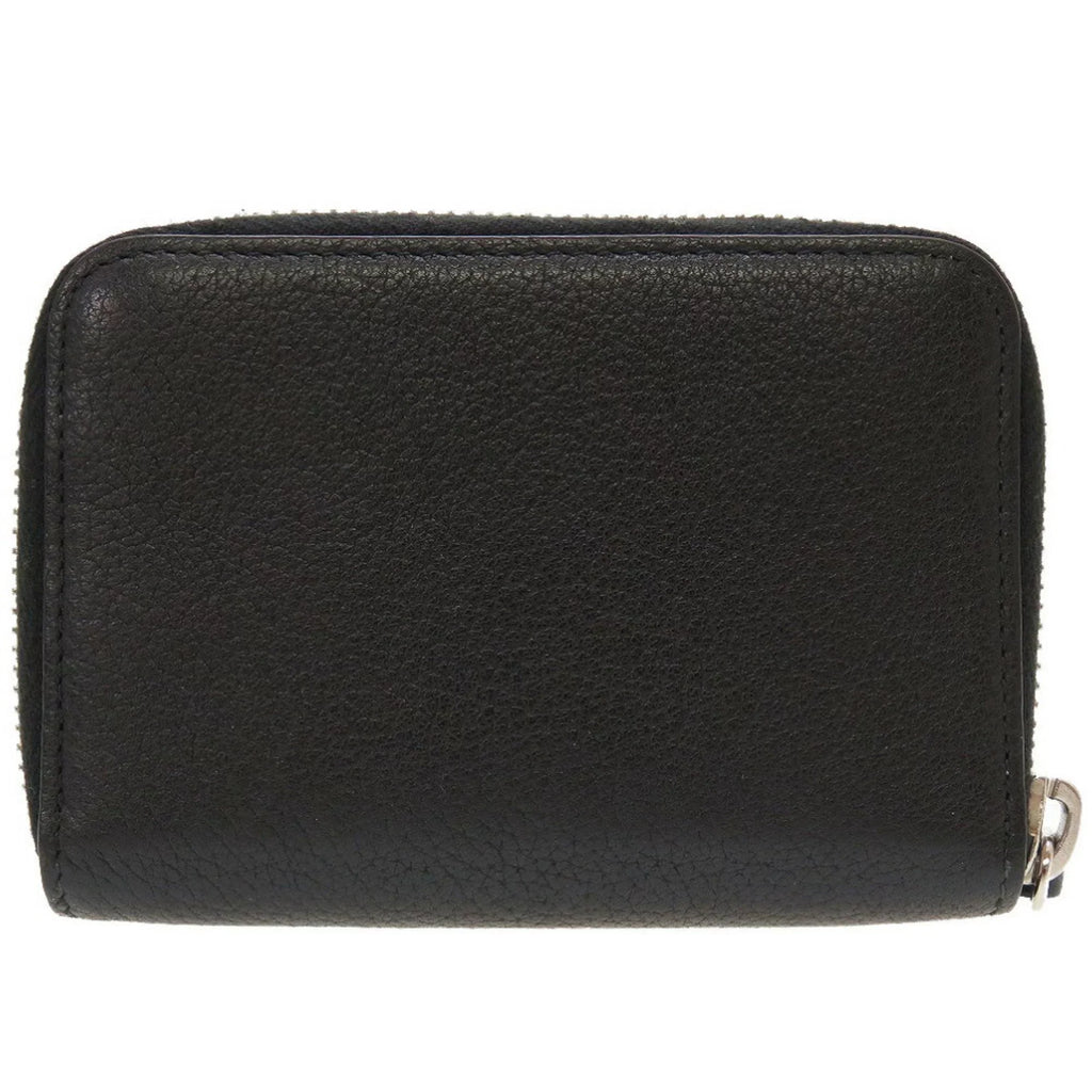 Leather Coin Round (Good) Black Men's Case Pre-Owned Dior Homme