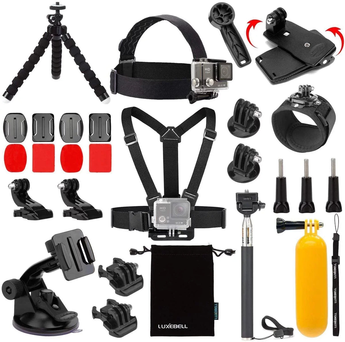 Accessories 4/3+/3/2/1 Camera AKASO 7 4K 5/Hero WiFi Action EK5000 5/Session GoPro 9 Hero for 8 Kit EK7000 6